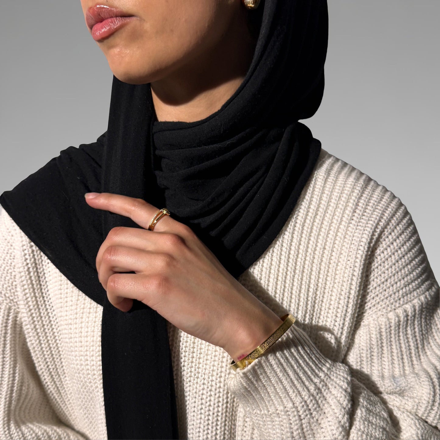 New Ayatul Kursi Cuff Bracelet Custom Engraved Quotes Bangle For Men Arabic Style For Men