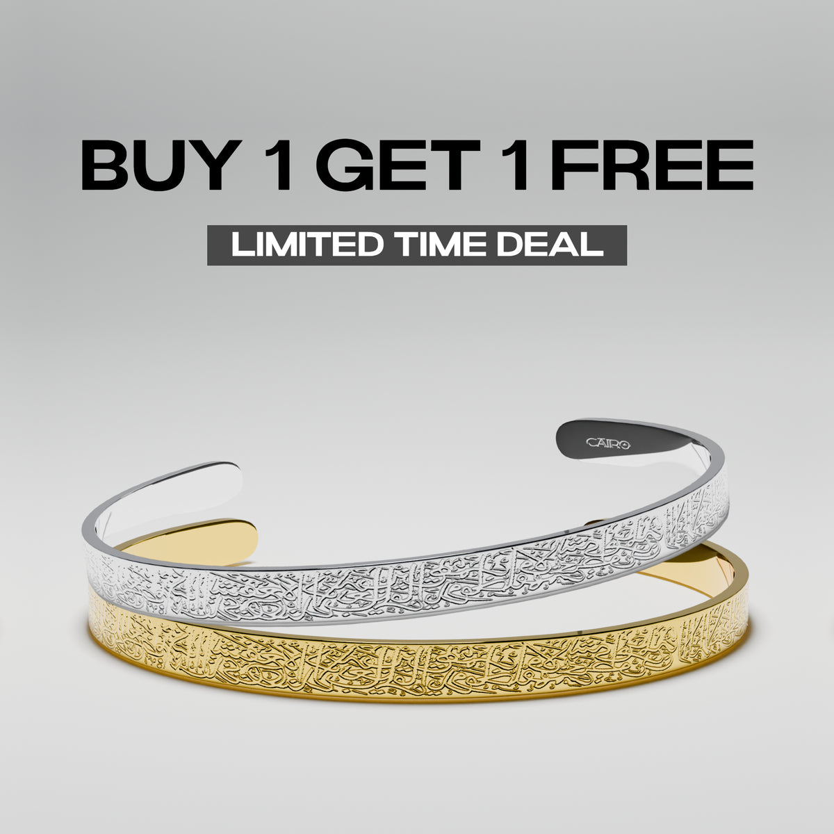 New Ayatul Kursi Cuff Bracelet Custom Engraved Quotes Bangle For Men Arabic Style For Men